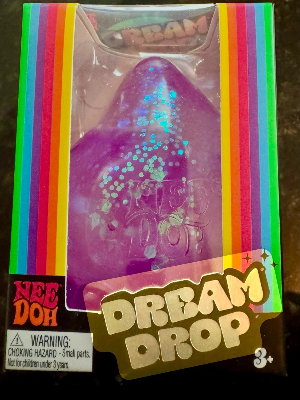NeeDoh Dream Drop Glitter Squishy- All colors Available